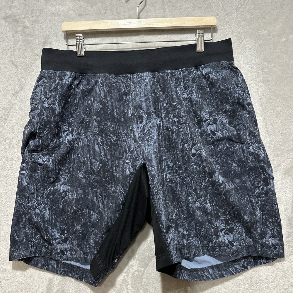 Lululemon Shorts Men's Size‎ XL License To Train Linerless Blue Activewear Gym